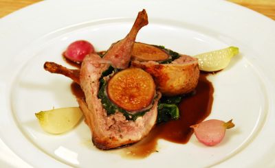 Roast Quail with Fresh Figs
