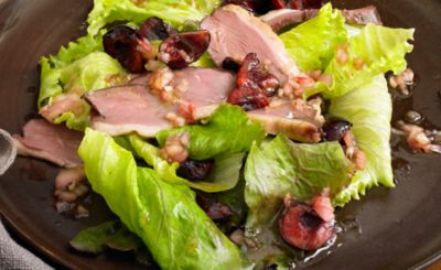 Smoked Duck Breast & Cherry Salad Recipe | D'Artagnan